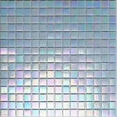 Мозаика Rose Mosaic WA13 Rainbow 31.8x31.8 голубая глянцевая перламутр, чип 15x15 квадратный