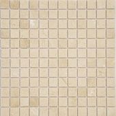 Мозаика Marble Mosaic Square 48x48 Crema Marfil Pol 30.5x30.5 бежевая полированная под камень, чип 48x48 квадратный