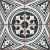 Керамогранит Ennface ENPTR6005MT2020 Pattern Morocco Aqua matt 20x20 белый / черный с орнаментом