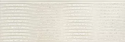 Настенная плитка Ibero Materika Dec.Cosmos White 25x75 белая матовая полосы