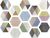 Керамогранит ITT Ceramic Art Deco Hexa 23.2x26.7 разноцветный натуральный под дерево