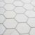 Мозаика Star Mosaic С0003572 VMw Tumbled 30.5x30.5 белая матовая под мрамор, чип 64x74 мм гексагон