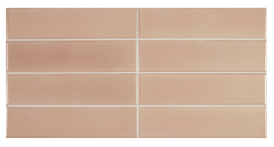 Настенная плитка Equipe 27536 Limit Rose 6x24,6 розовая глянцевая моноколор