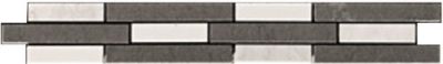 Настенная плитка Italgraniti DG01LF Greca GrigOriente List 3.5x25 серая матовая под камень