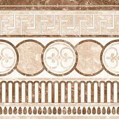 Напольная плитка Eurotile Ceramica Madeni Florence 50x50 глазурованная глянцевая с орнаментом