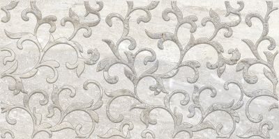 Декоративная плитка Laparet OS\A166\34057 х9999281810 Michel 50x25 бежевая глазурованная глянцевая под мрамор с узорами