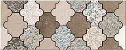 Декоративная плитка Azori 583352001 Erato Light "Moresca" 50.5x20.1 бежевая / коричневая глазурованная глянцевая под мозаику
