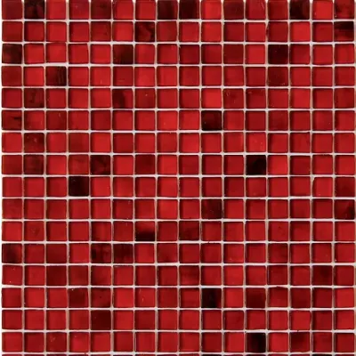 Мозаика Rose Mosaic SJ99 Galaxy 32.7x32.7 красная глянцевая, чип 15x15 квадратный