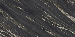 Керамогранит Ariostea UM6SK157674 Ultra Marmi TROPICAL BLACK Levigato Silk (SK) 75x150 бежевый / черный лаппатированный под мрамор