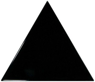 Настенная плитка Equipe 23821 Scale Triangolo Black 10.8x12.4 черная матовая моноколор