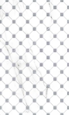 Настенная плитка Gracia Ceramica 010100000351 Elegance grey wall 03 v2 300х500 белая глянцевая под мрамор / под мозаику