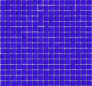 Мозаика Rose Mosaic SJ19 Casablanca / Galaxy 31.8x31.8 синяя глянцевая, чип 10x10 квадратный