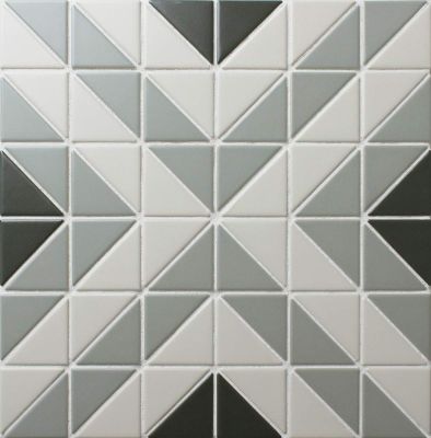 Мозаика Star Mosaic CUBE OLIVE 25.9x25.9 оливковая матовая, чип 60x40 треугольный