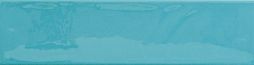 Настенная плитка Cifre 78801152 Kane Sky 7.5x30 голубая / бирюзовая рельефная / глянцевая моноколор