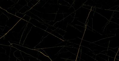 Керамогранит Eurotile Ceramica 905 Golden black 80х160 черный полированный под мрамор