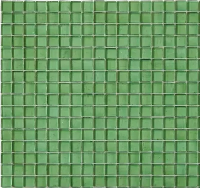 Мозаика Rose Mosaic SJ23 Casablanca / Galaxy 31.8x31.8 зеленая глянцевая, чип 10x10 квадратный