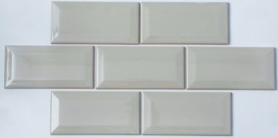 Настенная плитка NSmosaic TH753A Ceramic 7.5x15 бежевая глянцевая моноколор