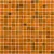 Мозаика Rose Mosaic GB93 Gold Star 31.8x31.8 оранжевая глянцевая авантюрин, чип 10x10 квадратный