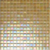 Мозаика ROSE MOSAIC WA30 Rainbow (размер чипа 20x20 мм) 32.7x32.7 бежевая глянцевая моноколор перламутр