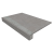 Комплект Estima Set/Steptrade/TE02_NS/33x120/S1/Stripe/TE02_NS/14,5x120 Terra Grey Ступень TE02 (33x120) непол. (прямоугол. бортик) + Подступенок (14,5x120) 33x120 серый неполированный под камень