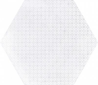 Керамогранит Equipe 23516 Urban 25,4х29,2 белый глазурованный матовый под бетон / орнамент (12 вариантов паттерна)