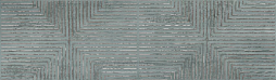 Настенная плитка Ibero Sospiro Dec.Capri Ocean Rect. 29x100 морская волна матовая с орнаментом