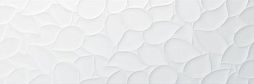 Настенная плитка Sanchis Home 78800870 Leaf Colours White 33x100 белая матовая / рельефная моноколор