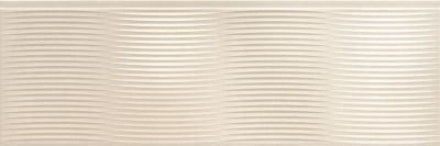 Настенная плитка Ibero Earth White 25x75 белая матовая полосы