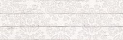Настенная плитка LASSELSBERGER CERAMICS Шебби 1064-0097 Шик декор 20х60 белый матовый флористика
