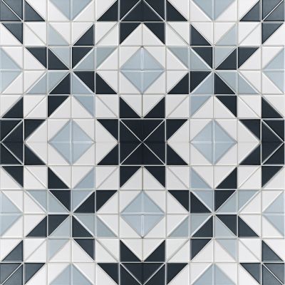 Мозаика Star Mosaic TR2-BLM-BL1 / С0003196 Albion Star Blue 27.5x27.5 микс матовая геометрия, чип 40x60 мм треугольный