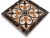 Напольная вставка Роскошная мозаика ВК 18 6x6 Лилия керамическая матовая/глянцевая