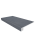 Комплект Estima Set/Steptrade/LN04_NS/33x120/Stripe/LN04_NS/14,5x120 Luna Black Ступень LN04 (33x120) непол. (прямоугол. бортик) + Подступенок (14,5x120) 33x120 черный неполированный под цемент