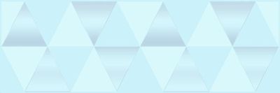 Декоративная плитка Laparet 17-03-61-463-0 х9999132725 Sigma 60x20 голубой глазурованная глянцевая / неполированная геометрия