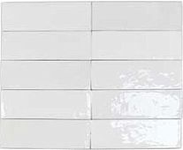 Настенная плитка DNA TILES 122108 Safi White 5.2x16 белая глянцевая под камень
