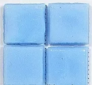 Мозаика Rose Mosaic WJ17+5 Casablanca / Galaxy 31.8x31.8 голубая глянцевая перламутр, чип 10x10 квадратный