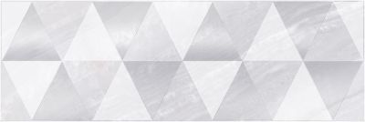 Декоративная плитка Laparet 17-03-00-1186-0 х9999132673 Diadema 60x20 белая глазурованная глянцевая / неполированная геометрия / под оникс
