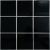 Мозаика NSmosaic FK-106A Ceramic 10x10 черная глянцевая моноколор, чип квадратный