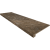 Комплект ESTIMA Set/Steptrade/BR04_NS/33x120/Riser/BR04_NS/14,5x120 Bernini Dark Brown Ступень BR04 (33x120) непол. (прямоугол. бортик) без насечек + Подступенок (14,5x120) 33x120 коричневый неполированный под камень