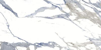 Керамогранит Absolut keramika 57132 Medici Blue Pulido Rect 80x160 белый полированный под мрамор