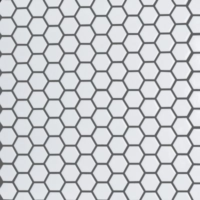 Мозаика Orro mosaic SILENA WHITE 26x30 белая глянцевая, чип 23x26 гексагон