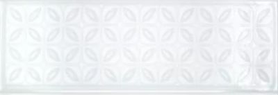 Настенная плитка Fabresa Aria Santorini White 10x30 белая глянцевая