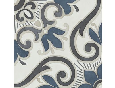 Декор Kerama Marazzi VT\A605\DD1736R Про Чементо обрезной 40,2x40,2 белый матовый с орнаментом / пэчворк