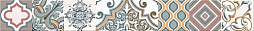 Бордюр Azori 585601002 ECLIPSE SELENA 6.2x50.5 бежевый глянцевый с орнаментом