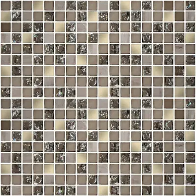 Мозаика Azori 707423005 PANDORA LATTE OMPA-152 30x30 бежевая глянцевая с орнаментом