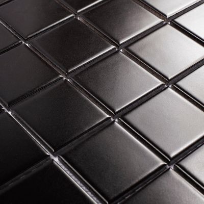 Мозаика Star Mosaic WB73000 / С0003637 Black Matt 30.6x30.6 черная матовая моноколор, чип 48x48 мм квадратный