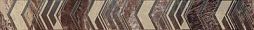 Бордюр Azori 588871001 Atlas Dark 7.5x63 коричневый глянцевый геометрия