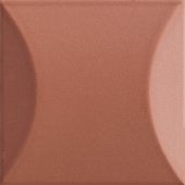 Настенная плитка Ava La Fabbrica 192055 Up Cuscino Avana  Glossy 10x10 коричневая глянцевая моноколор выпуклая