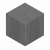 Мозаика Estima Mosaic/LN03_NS/TE03_NS/25x29/Cube Luna Anthracite 25x29 серая неполированная под цемент, чип ромб
