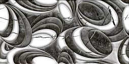 Керамогранит Sina Tile УТ000033608 Elara Rustic 30x60 серый полированный под мрамор / с орнаментом