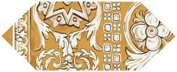 Декоративная плитка Kerama Marazzi HGD/B513/35000 Алмаш 2 14х34 желтая глянцевая с орнаментом